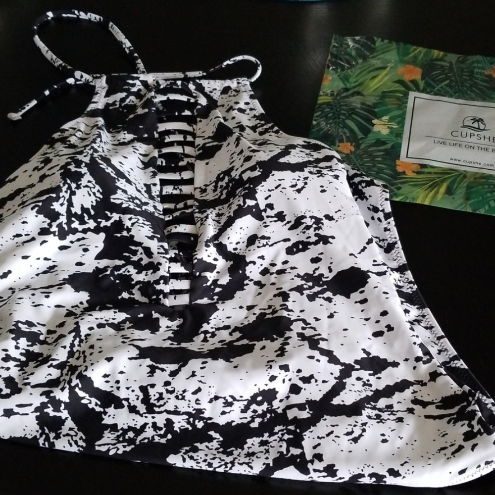One Piece Splatter Paint Swimsuit